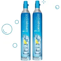 SodaStream Lot de 2 cylindres de recharge de gaz co2 60l pour machine à gazéifier - - 2 X CYLINDRE GAZ - soda club