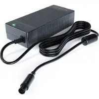 GO SOLID! Chargeur compatible avec Huyser Maleo, Domaso & Novara vélo électrique 42V/2A (3 broches)