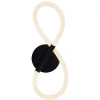 Zumaline Applique murale LED BALBO noire 14 W, nuances de blanc, 1 400 lm, métal, dimensions : 40 x 16,5 x 16,5 cm, IP20,