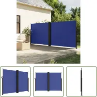 The Living Store Store latéral extensible bleu 180x1000 cm