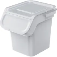 Prosperplast Poubelle avec filtre KADDI 20 L gris cendré