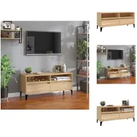 vidaXL Armoire TV Chêne Sonoma 100x34,5x44,5 cm Bois composite - Meuble TV