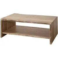 MASSIVMOEBEL24.DE MASSIVMOEBEL24 | Table basse 120x70 Acacia laqué Bois naturel PURE ACACIA #308