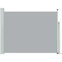 Syfax Auvent latéral rétractable de patio 140x500 cm Gris