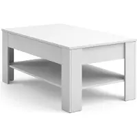 Vicco Table basse Milan Blanc 92.2x65cm, Model 28910