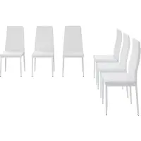 Vicco Chaise de salle à manger Grand Blanc 42.5x48cm Lot de 6, Model 51772