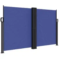 Syfax Auvent latéral rétractable bleu 140x600 cm
