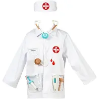 Souza Déguisement - Docteur - Blanc - - 4-7 ans (104-122) - Costumes