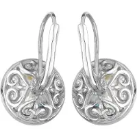 Elli Boucles d'oreilles blanc