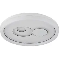 Globo Ruiz I Plafonnier LED 36W CCT Blanc Mat, Métal Fonction Mémoire Ø49cm 48470
