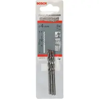 Bosch Foret à béton CYL-3, 4 x 40 x 75 mm, d 3,3 mm, paquet de 3