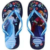 Havaianas Tongs enfant KIDS SLIM PRINCESS filles - Bleu - 35 / 36