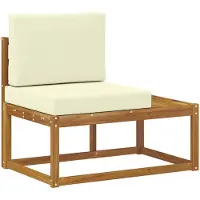 vidaXL Canapé d'extérieur Naturel 91 x 63 x 73 cm Bois massif d'acacia