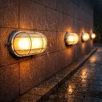 ADAKAT Lampe de cave en aluminium IP54 E27 - blanc