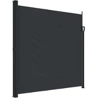 Syfax Auvent latéral rétractable noir 200x600 cm