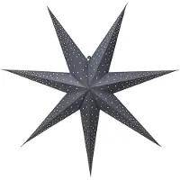 Star Trading Étoile en papier Point - à suspendre - à 7 branches - diamètre : 80 cm - bleu