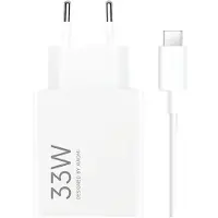 Xiaomi Chargeur rapide 33 W Charging combo Type A Blanc