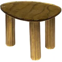 Furnlux Classic Table basse FURNLUX Eclipse Gold 51 cm / Couleur principale : or / Dimensions : 51 x 35 x 37 cm