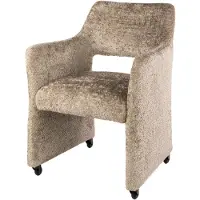 Furnlux Classic Chaise de salle à manger FURNLUX Forma beige et noir 61 cm / Couleur principale : beige / Dimensions : 61 x 82 x 64 cm