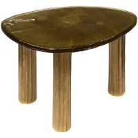 Furnlux Classic Table basse FURNLUX Eclipse Gold 62 cm / Couleur principale : or / Dimensions : 62 x 40 x 45 cm