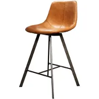 Furnlux Classic Tabouret de bar FURNLUX Zigzag Rouge Marron Et Noir 47 cm / Couleur principale : marron / Dimensions : 47 x 94 x 51 cm
