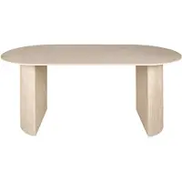 Furnlux Classic Table à manger FURNLUX Romano Beige 180 cm / Couleur principale : beige / Dimensions : 180 x 77 x 90 cm