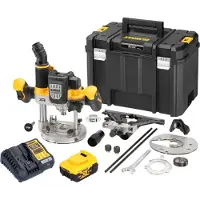 DeWalt DCW 620 P1T Défonceuse sans fil 18 V 12 mm Brushless + 1 batterie 5,0 Ah + chargeur + TSTAK