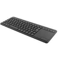 Deltaco TB-504 Mini clavier sans fil, disposition nordique, pavé tactile, USB - Noir