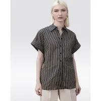 Lola Casademunt Chemisier noir / blanc