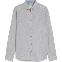 Tom Tailor Chemise gris / blanc