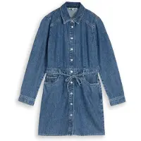 Tom Tailor DENIM Robe-chemise bleu foncé