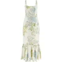 GUESS Robe de cocktail 'RORY' beige / bleu clair / gris clair / vert pastel