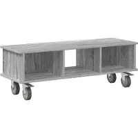 vidaXL Meuble TV Gris Sonoma 100 x 35 x 35 cm Bois d'ingénierie
