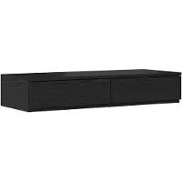 vidaXL Tiroirs de lit avec tiroir Chêne noir 100 x 36.5 x 16.5 cm