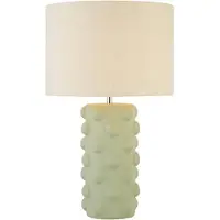 Searchlight Lampe de table Tablu vert avec capuche grise