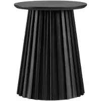 House Nordic Osaka table d'angle Ø40cm noire.