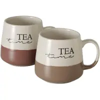 Boltze Becher Teatime 2f.so.370ml br, Tasse, Marron