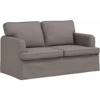 vidaXL Ensemble de canapés , 2 pièces, couleur taupe, revêtement en tissu
