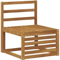 vidaXL Ensemble de salon de jardin 5 pièces en bois d'acacia massif, finition naturelle