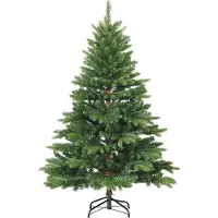 vidaXL Sapin de Noël artificiel avec 150 LED Vert 150 cm PE et PVC