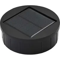 vidaXL Lampe solaire LED pour clôture, 2 pièces, lumière blanche chaude, 18 x 18 x 80 cm