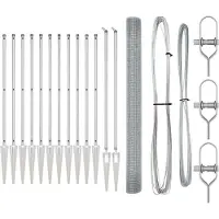 vidaXL : Clôture en fil barbelé soudé, 25 x 1,5 m, en acier galvanisé