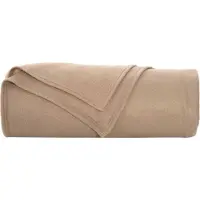 vidaXL Jeté Camel 280 x 210 cm Toison
