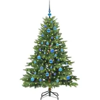 vidaXL Sapin de Noël artificiel avec 150 LED Vert 150 cm PE et PVC