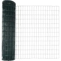 vidaXL Clôture Euro, 1,2 x 10 mètres, fer revêtu de PVC, couleur verte