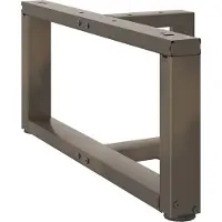 vidaXL Pieds de table basse en T 2 pcs. Acier naturel 70x25x(30-31) cm Acier