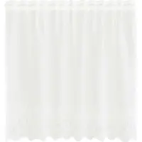 vidaXL Rideau en Dentelle Floral Blanc 100 x 150 cm Polyester