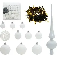 vidaXL Sapin de Noël Artificiel à Branches Articulées Blanc 240 cm