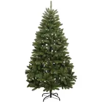 vidaXL Sapin de Noël artificiel avec 300 LED Vert 240 cm PVC et métal