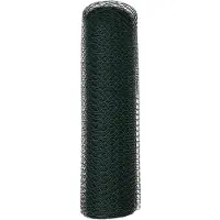 vidaXL : Clôture en treillis soudé, PVC, vert, dimensions 0,4 x 100 mètres